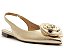 SAPATILHA ANACAPRI SLINGBACK BICO FINO FLOR DOURADA DOURADA - Imagem 1