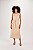 VESTIDO RAMO SELVAGEM COM CINTO FAIXA E BOTOES-BEGE - Imagem 1