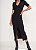 VESTIDO COLCCI CANELADO PRETO - Imagem 1