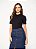 BLUSA COLCCI CANELADA PRETA - Imagem 1