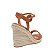 SALTO PLATAFORMA SANTA LOLLA ESPADRILLE COURO CONFORT CARAMELO DOCE DE LEITE - Imagem 4