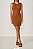 VESTIDO COLCCI CANELADO MARROM DROME - Imagem 1