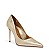SCARPIN SANTA LOLLA BICO FINO COURO METALIZADO DOURADO - Imagem 1
