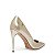 SCARPIN SANTA LOLLA BICO FINO COURO METALIZADO DOURADO - Imagem 3