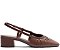 SAPATILHA ANA CAPRI SLINGBACK SALTO BLOCO -  MARROM - Imagem 1
