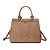 BOLSA SANTA LOLLA TOTE LIZARD DUAS ALÇAS - MARROM - Imagem 1