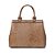 BOLSA SANTA LOLLA TOTE LIZARD DUAS ALÇAS - MARROM - Imagem 4