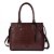 BOLSAS SANTA LOLLA TOTE CROCO DUAS ALÇAS - DARK COCOA - Imagem 1
