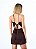 VESTIDO OPEN HALTER COM RENDA MARROM - Imagem 2