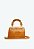 BOLSA BELIEVE SCHUTZ CROCO PEQUENA MIELE CARAMELO - Imagem 5