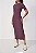 VESTIDO CANELADO COLCCI SPORT ROXO BLAISE - Imagem 1