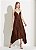 VESTIDO COM APLICACAO FORUM MARROM NOBUCK - Imagem 1