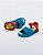 SANDALIA MINI MELISSA COLORS BABY AZUL VERMELHO - Imagem 3
