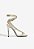 SANDÁLIA SCHUTZ SALTO ALTO COURTNEY HIGH COURO DOURADO - Imagem 3