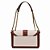 BOLSA SANTA LOLLA FLOATER OFF WHITE E MARROM ALÇA OMBRO CORRENTE - Imagem 5