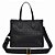 KIT SANTA LOLLA BOLSA TOTE SOFT E CLUTCH PRETA - Imagem 3