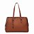 BOLSA SANTA LOLLA GRANDE SOFT MARROM SAFARI ALÇA OMBRO - Imagem 5