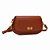 BOLSA SANTA LOLLA  PEQUENA FLOATER MARROM SAFARI ALÇA TRANSVERSAL - Imagem 3