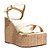 ESPADRILLE SANTA LOLLA NAPA SANTORINE OFF WHITE SALTO ALTO - Imagem 1