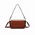 BOLSA SANTA LOLLA  BAGUETE MÉDIA SOFT MARROM ALÇA OMBRO - Imagem 1