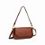 BOLSA SANTA LOLLA  BAGUETE MÉDIA SOFT MARROM ALÇA OMBRO - Imagem 3