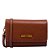BOLSA CARTEIRA SANTA LOLLA FLOATER TEXTURIZADA MARROM ESCURO TRANSVERSAL - Imagem 1