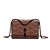 BOLSA SANTA LOLLA SOFT MARROM ALÇA CORRENTE TRANSVERSAL - Imagem 1