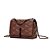 BOLSA SANTA LOLLA SOFT MARROM ALÇA CORRENTE TRANSVERSAL - Imagem 4