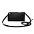 BOLSA CARTEIRA SANTA LOLLA SOFT LISA TRANSVERSAL PRETA - Imagem 9