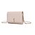 BOLSA CARTEIRA SANTA LOLLA METALIZADA OFF WHITE ALÇA CORRENTE TRANSVERSAL - Imagem 3