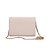 BOLSA CARTEIRA SANTA LOLLA METALIZADA OFF WHITE ALÇA CORRENTE TRANSVERSAL - Imagem 6
