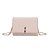 BOLSA CARTEIRA SANTA LOLLA METALIZADA OFF WHITE ALÇA CORRENTE TRANSVERSAL - Imagem 9