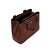 BOLSA TOTE SANTA LOLLA RUSTICA ESTRUTURADA MARROM - Imagem 3
