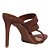 MULE SANTA LOLLA NAPA MADRI MARROM SALTO ALTO - Imagem 4