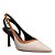SCARPIN SANTA LOLLA SLINGBACK COURO MARFIM SALTO FINO - Imagem 1