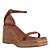 SANDÁLIA SANTA LOLLA ESPADRILLE ANABELA COURO CONFORT MARROM - Imagem 3