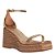 SANDÁLIA SANTA LOLLA ESPADRILLE ANABELA COURO METALIZADA DOURADA - Imagem 1