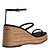 SANDÁLIA SANTA LOLLA ESPADRILLE ANABELA COURO CONFORT PRETA - Imagem 3