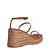 SANDÁLIA SANTA LOLLA ESPADRILLE ANABELA COURO CARAMELO - Imagem 4