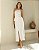 SAIA MIDI KARMANI ALFAIATARIA FENDA FRONTAL OFF WHITE - Imagem 1