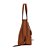 BOLSA SHOPPER SANTA LOLLA GRANDE FLOATER MARROM ZÍPER - Imagem 4
