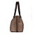 BOLSA SANTA LOLLA SHOPPER CANVAS E CLUTCH MARROM DARK - Imagem 6