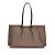 BOLSA SANTA LOLLA SHOPPER CANVAS E CLUTCH MARROM DARK - Imagem 7