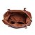 BOLSA MALA SANTA LOLLA RUSTICA ALÇA DUPLA TRANSVERSAL MARROM - Imagem 8