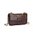 BOLSA SANTA LOLLA CROCO MARROM ALÇA TRANSVERSAL CORRENTE - Imagem 2