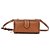 BOLSA CARTEIRA SANTA LOLLA SOFT LISA TRANSVERSAL MARROM - Imagem 1