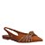 SAPATILHA SLINGBACK SANTA LOLLA COURO MARROM BICO FINO - Imagem 1