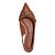 SAPATILHA SLINGBACK SANTA LOLLA COURO MARROM BICO FINO - Imagem 5