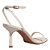 SANDÁLIA SANTA LOLLA COURO PELICA SOFT SALTO FINO OFF WHITE - Imagem 3