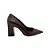 SCARPIN SCHUTZ  COURO CITY CHIC MARROM - Imagem 1